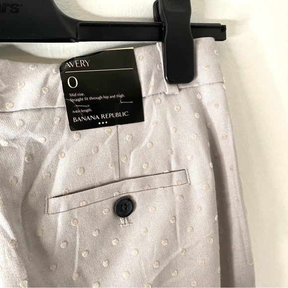 Banana Republic Avery Grey Straight Leg Pants NWT - Picture 6 of 8